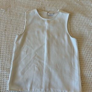 Babaton White Camisole Sleeveless Top